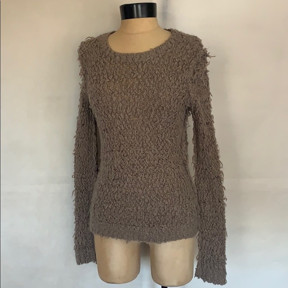 Free People Sweaters - Free People September Song Shaggy Taupe Sweater M